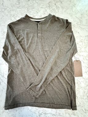 Hudson & Barrow NYC Men's Long-Sleeve (L) Henley Shirt
